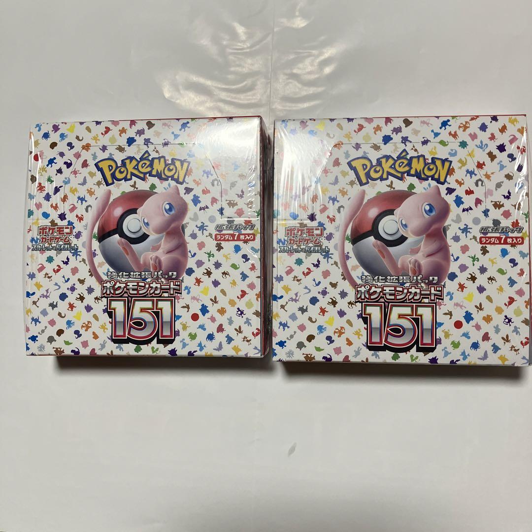 海外最新 ポケモンカード 151 シュリンク有り ❷BOX × ポケモンカード