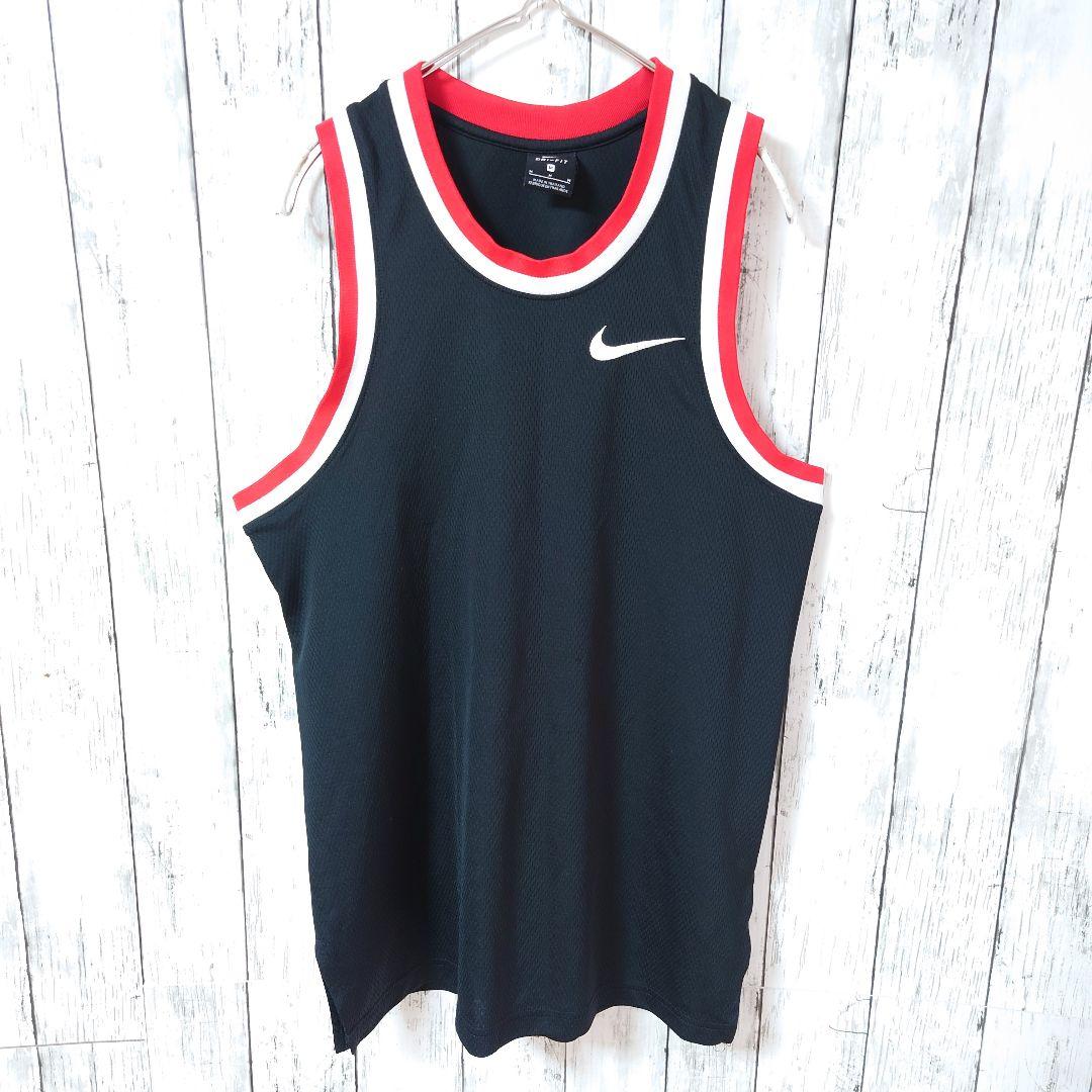 NIKE ナイキ タンクトップ メッシュ 刺繍ロゴ バスケ