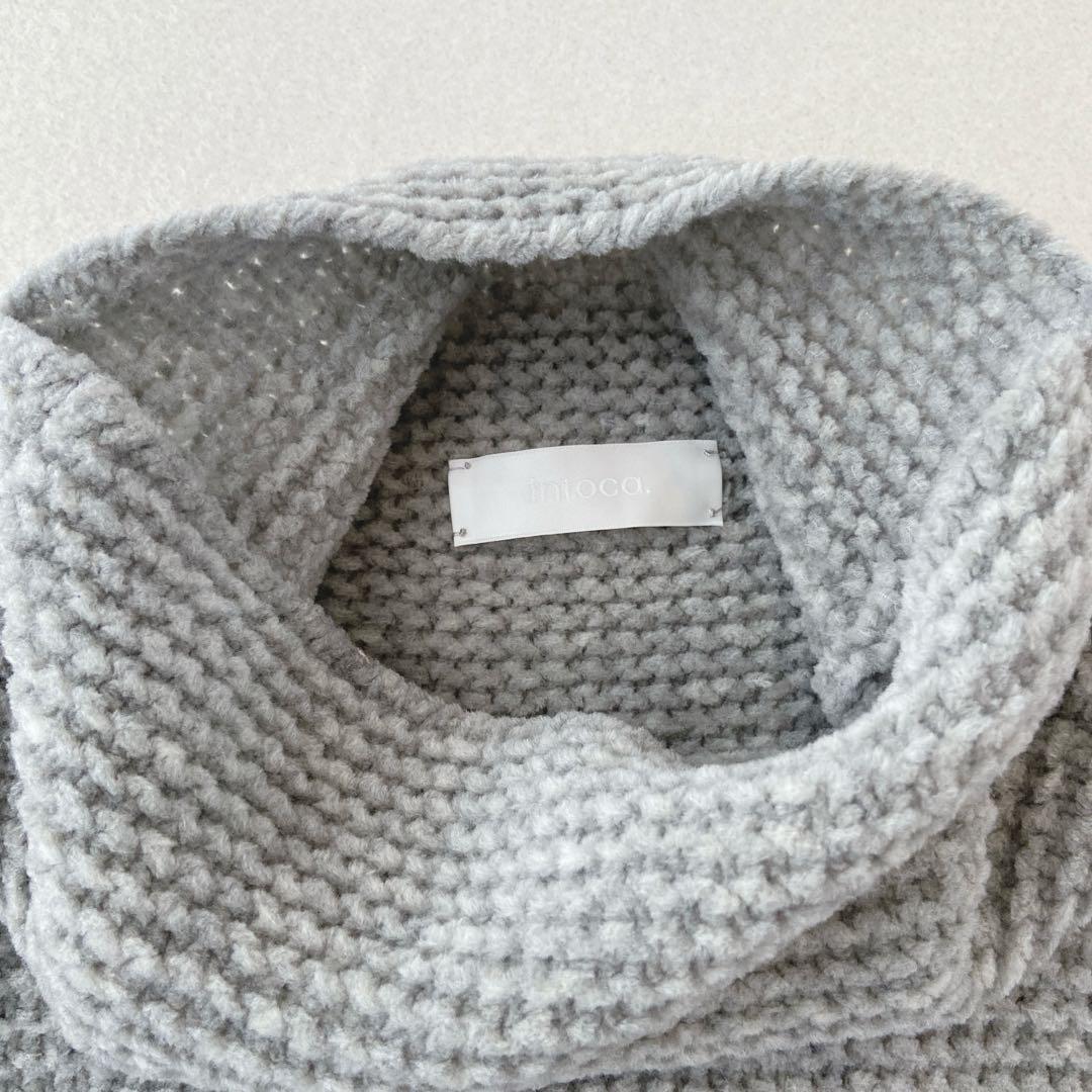 intoca.イントゥーカ ニットチュニックワンピース プルオーバー 定価6万円 intoca.イントゥーカ ニットチュニックワンピース プルオーバー 定価6万円