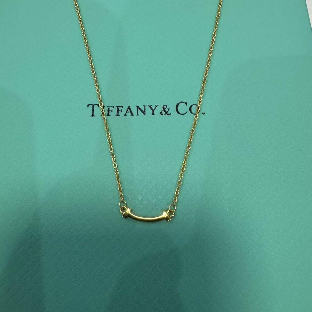 （日本完売色） Tiffany & Co スマイルペンダント ゴールド ミニ ティファニー T スマイル ペンダント ゴールド（ミニ - メルカリ