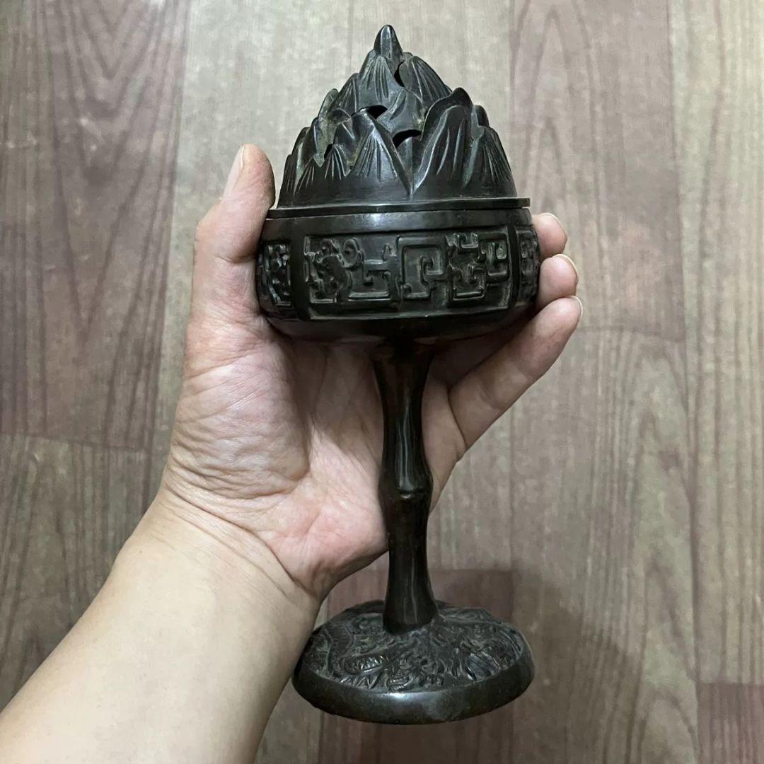 香炉 博山香炉 室内檀香炉 茶道具 香道具 工芸品 置物