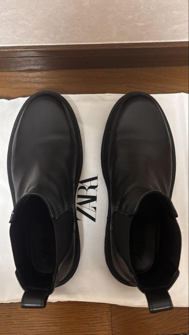 ZARA サイドゴアブーツ　チェルシーブーツ