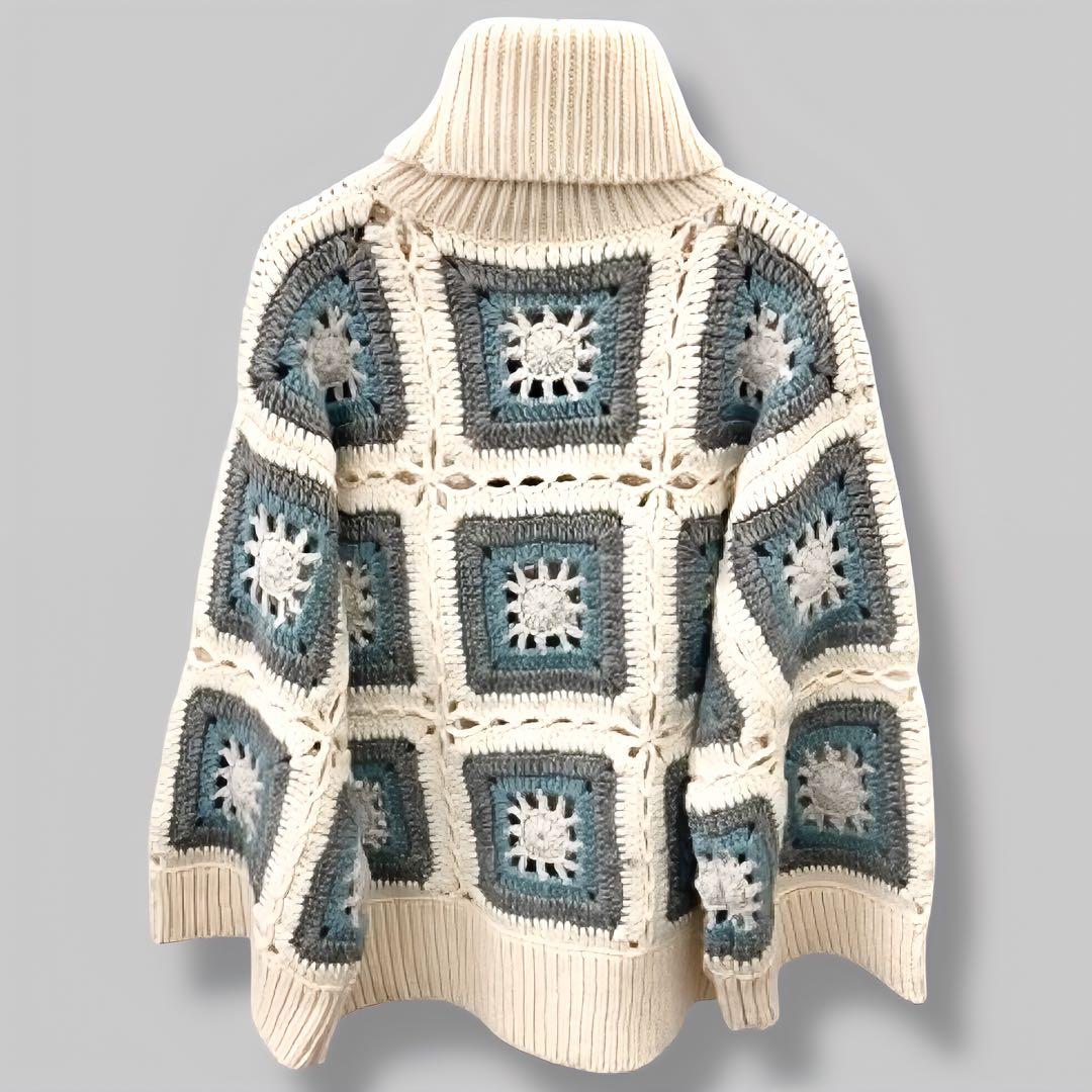 【美品】ETRE TOKYO クロシェットタートルニットプルオーバー ローゲージ 【美品】ETRE TOKYO クロシェットタートルニットプルオーバー ローゲージ