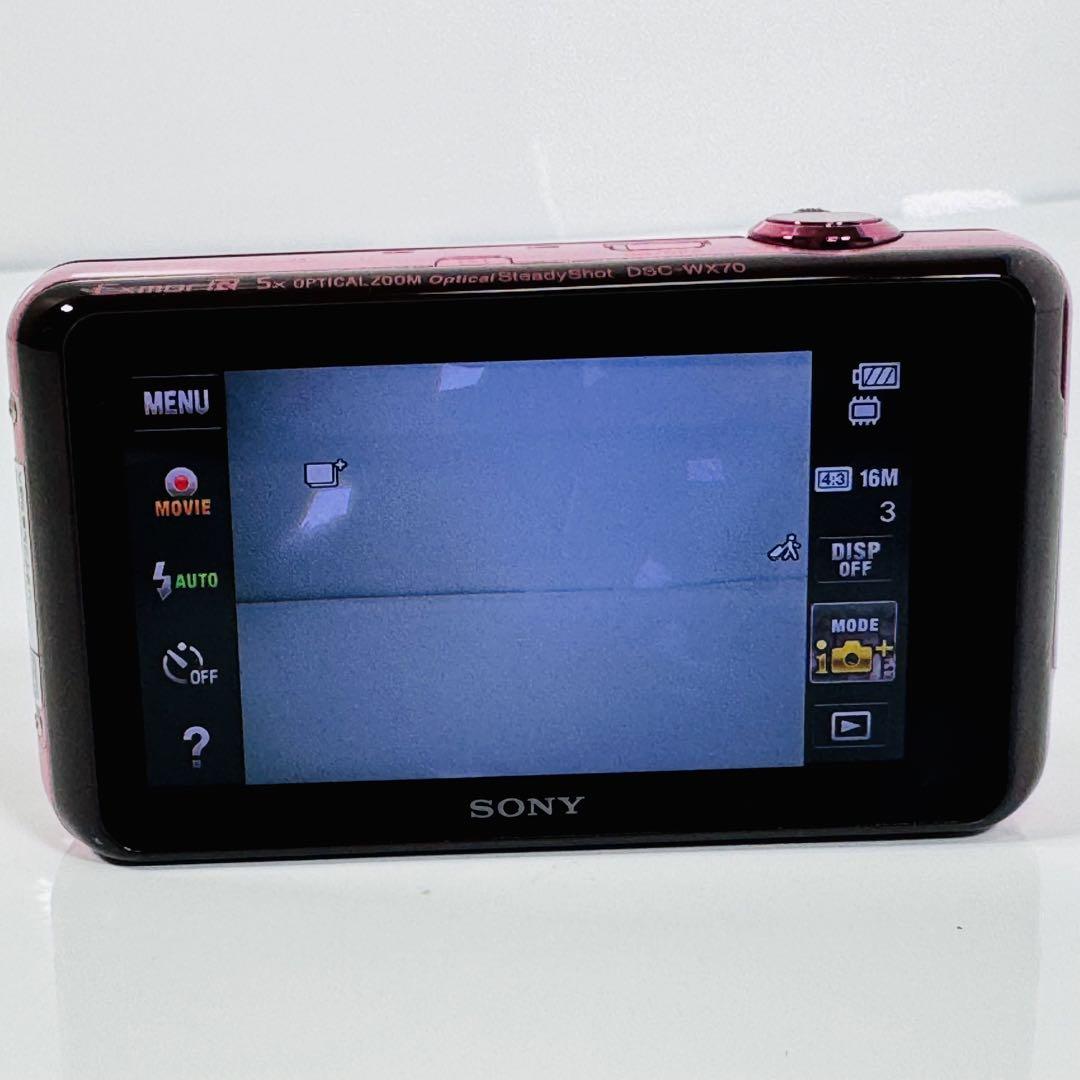 美品】SONY Cyber−Shot DSC-WX70 ピンク