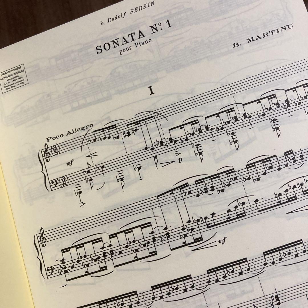 アート・デザイン・音楽 MARTINU/ SONATA No.1   MAX ESCHIG