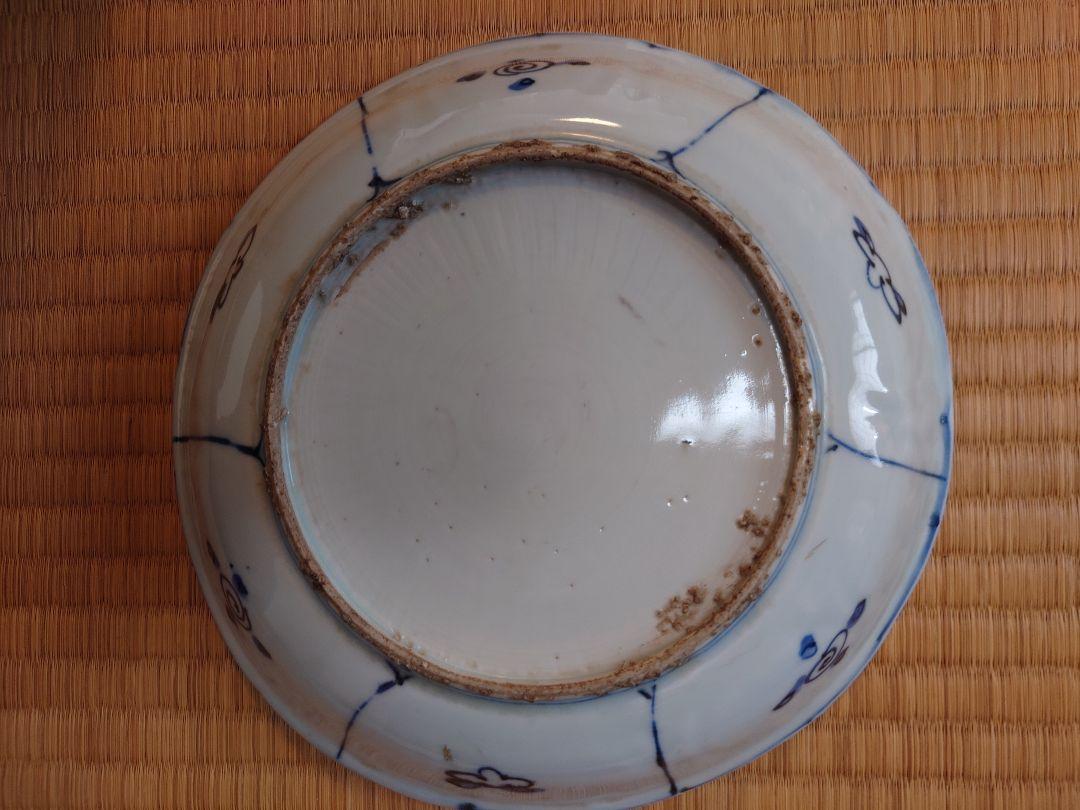 芙蓉手　皿鳥之図　深皿　骨董