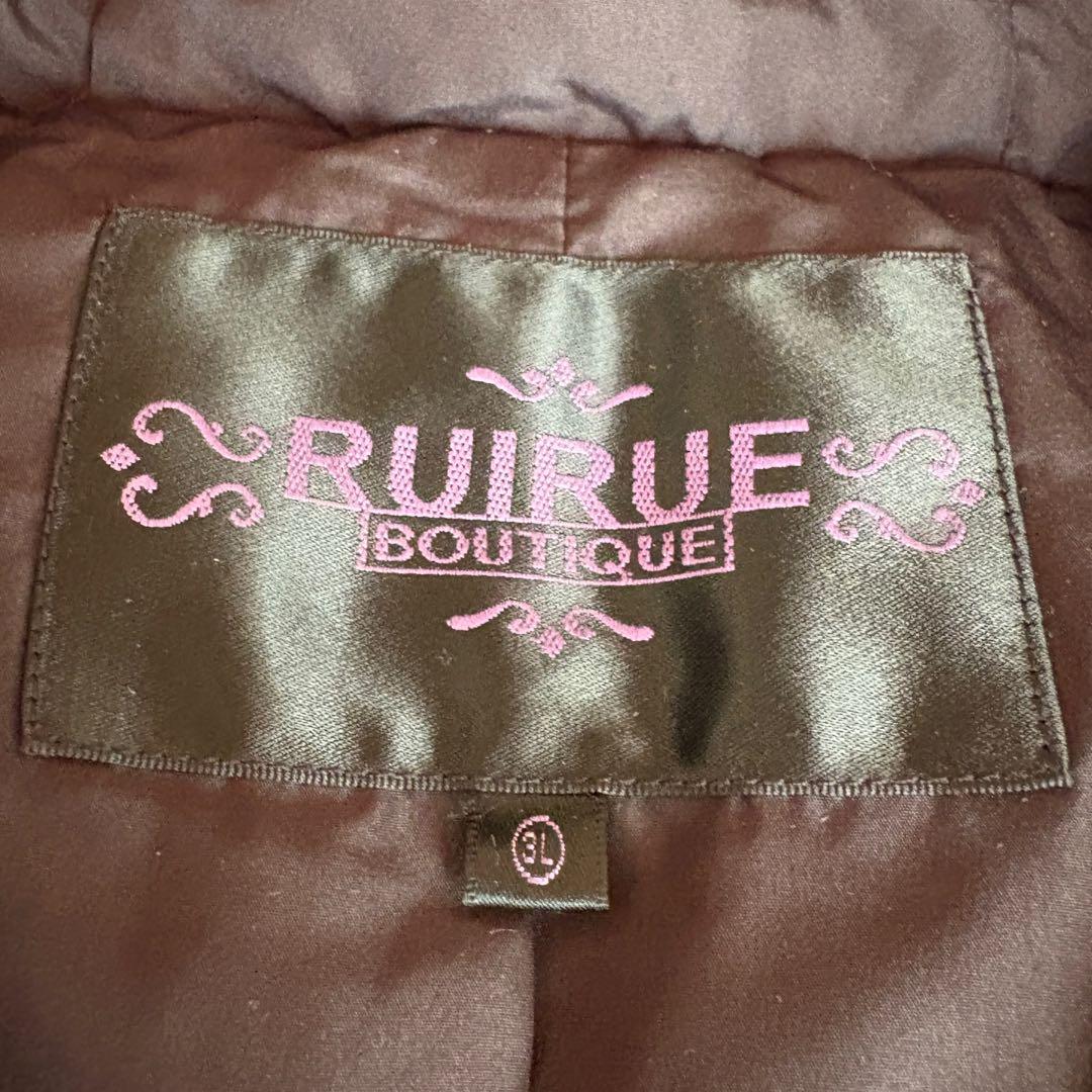 美品 ルイルエブティック バッスルスタイルリボン フォックスファー