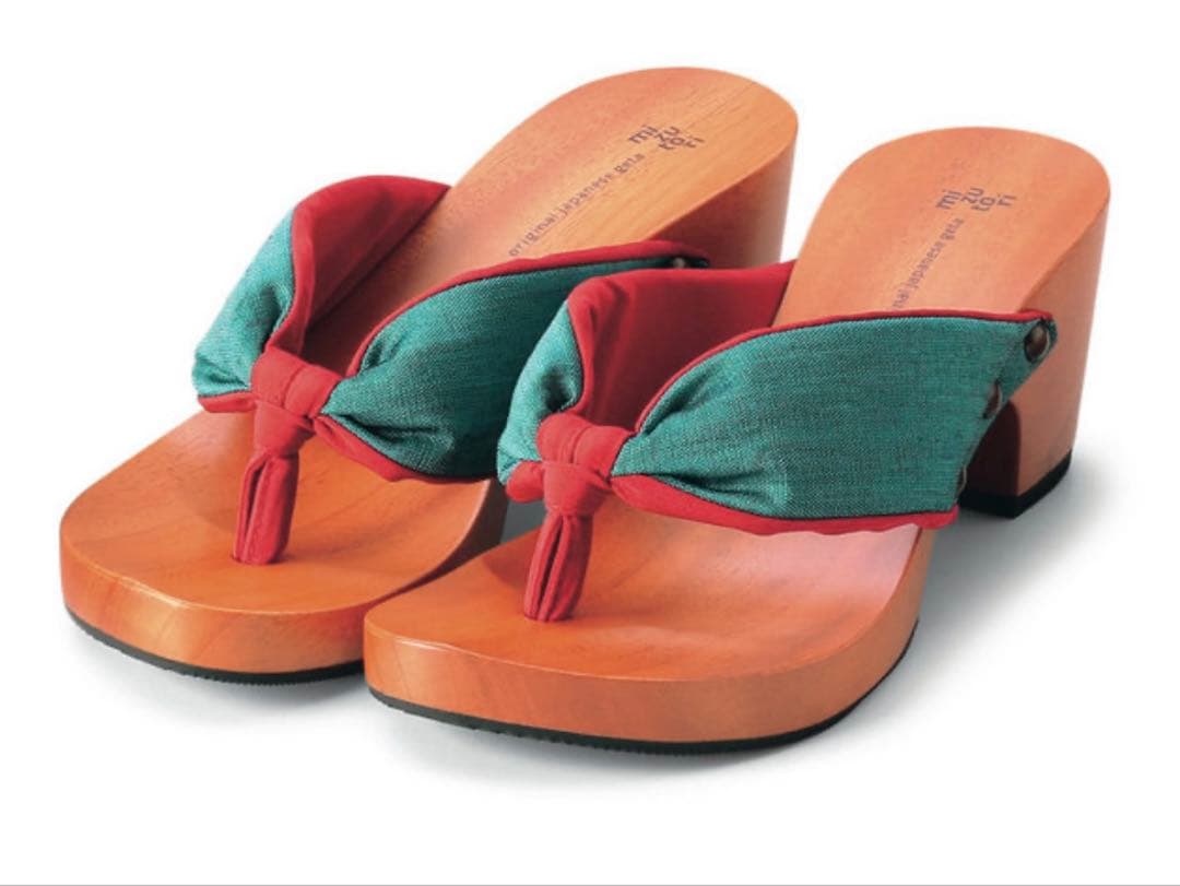 mizutori 水鳥　オシャレ下駄　サンダル Mサイズ