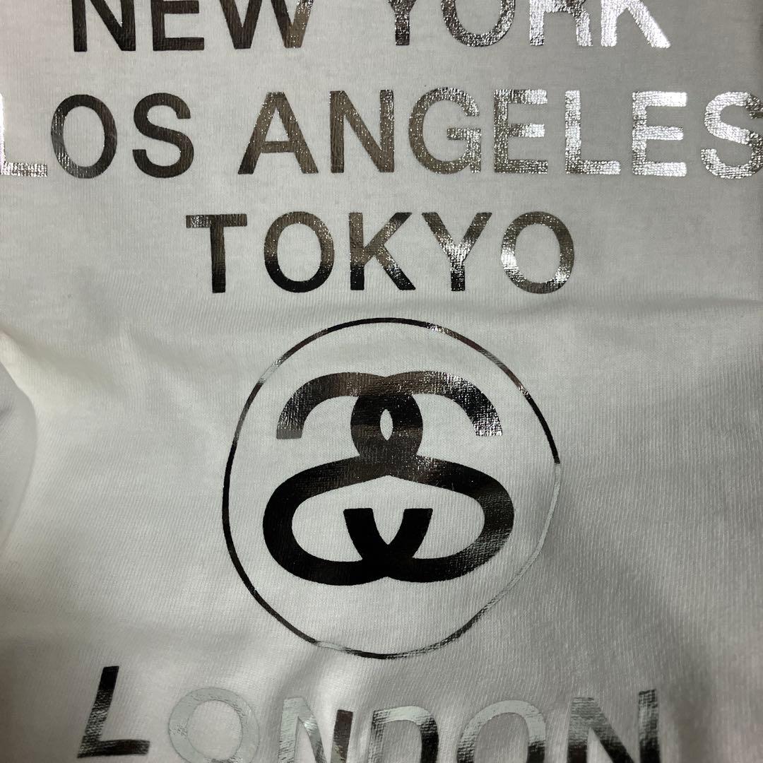 Tシャツ Mワールドツアー文字銀色M