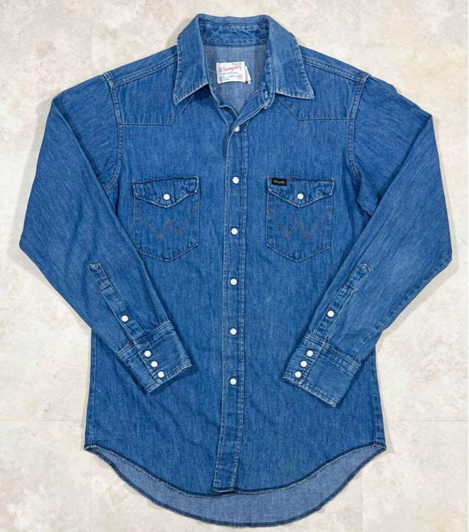 ★連休SALE★【名作】70s Wrangler 27MW shirt