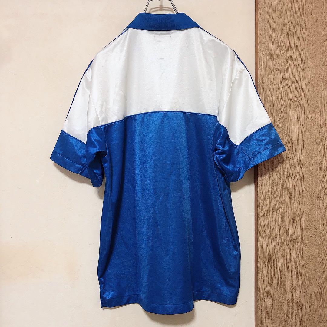 アシックス　サンプドリア　シャツ　ユニフォーム　白青