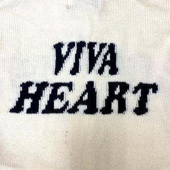 3t298 VIVA HEART ビバハート ジップニット クリーム ホワイト
