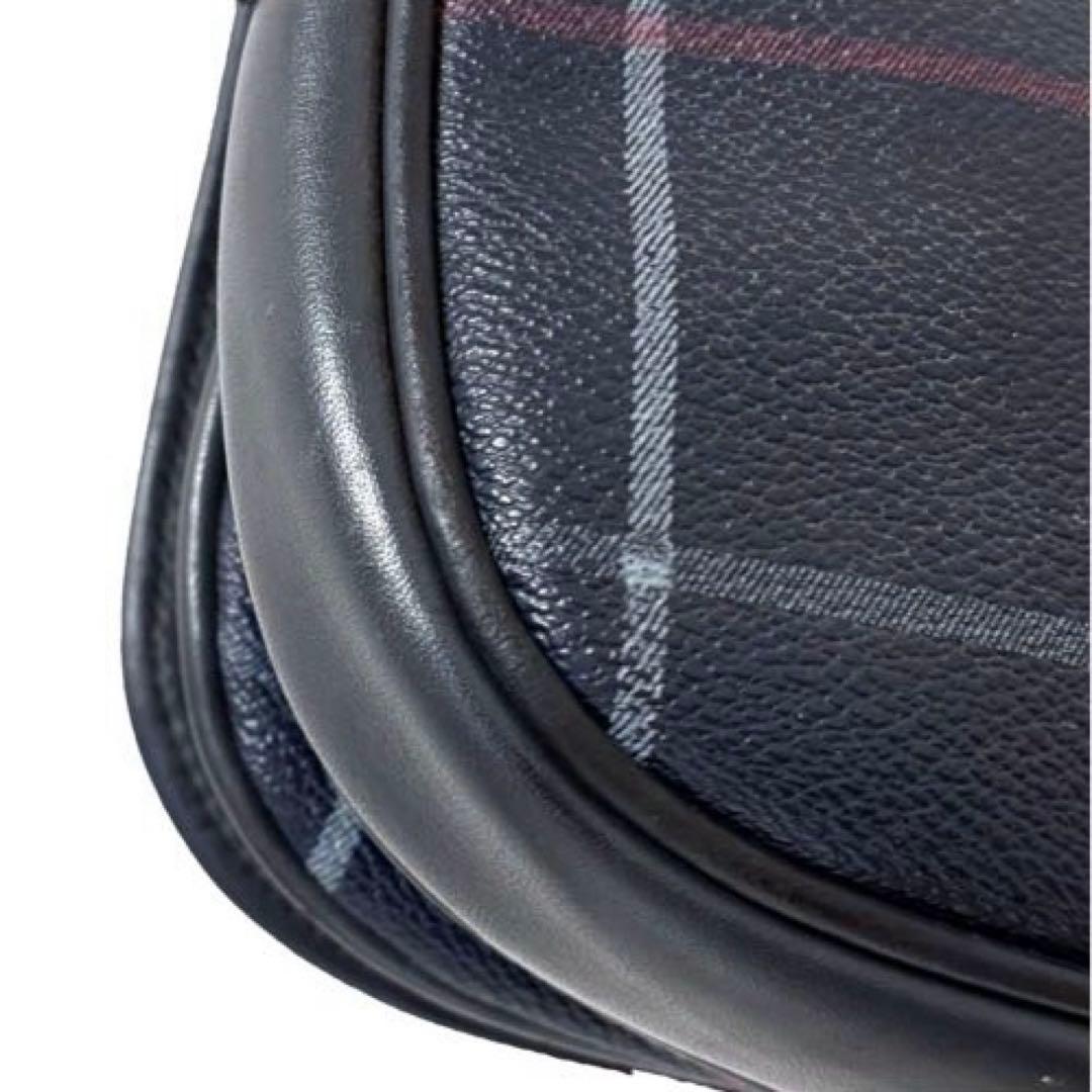 バーバリー　ショルダーバッグ　ノバチェック　ネイビー