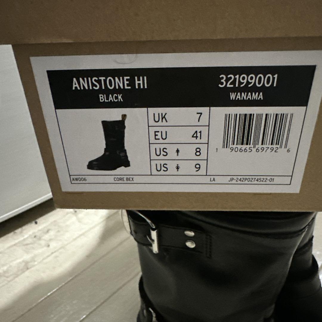 Dr. Martens ANISTONE HI 黒ブーツ