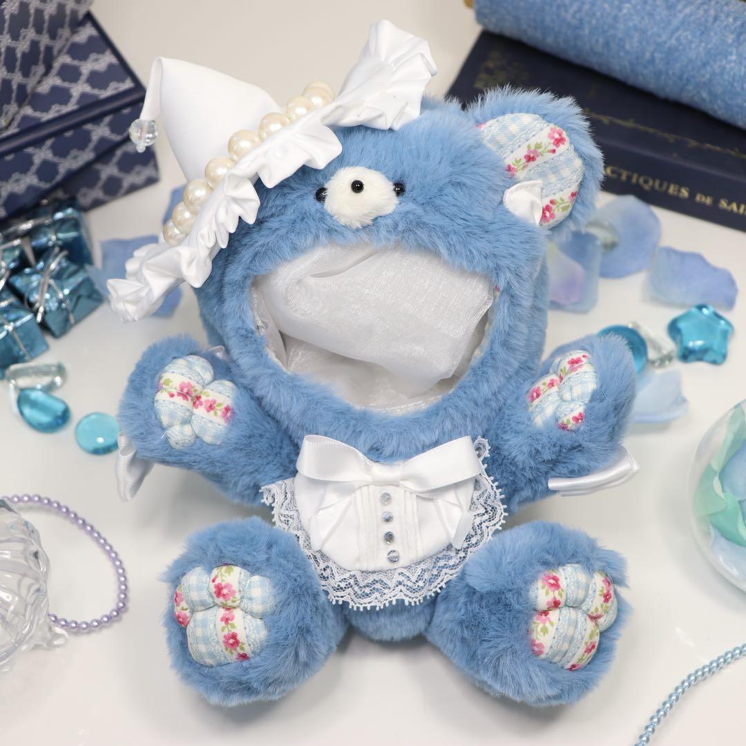 【約16cm 】手が動く♡肉球 おすわりぬい服 くま耳☆魔法使い☆