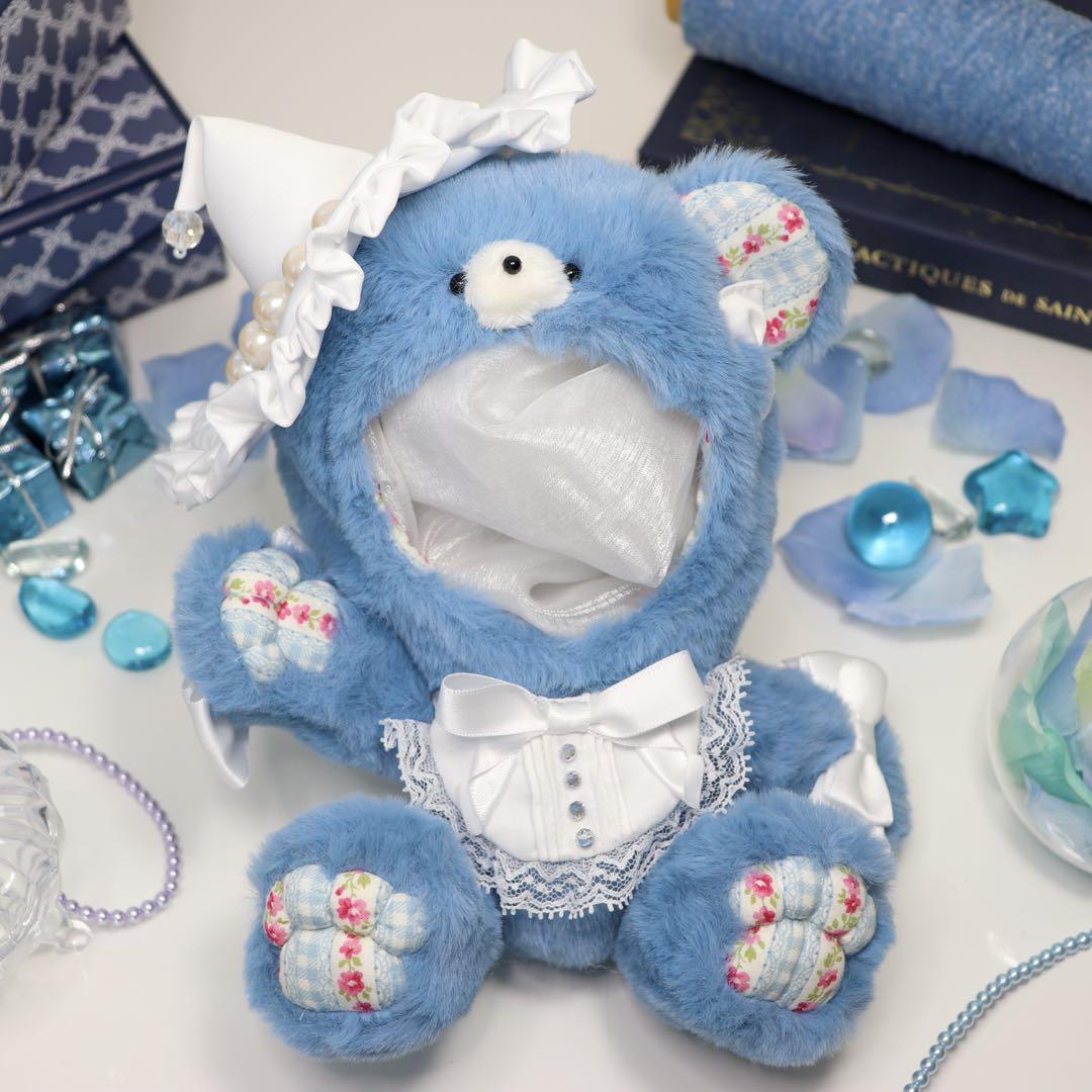 【約16cm 】手が動く♡肉球 おすわりぬい服 くま耳☆魔法使い☆