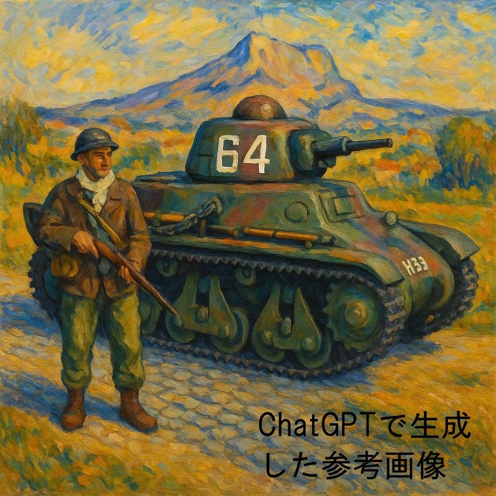 タミヤ 1/35 フランス軽戦車 H39 完成品