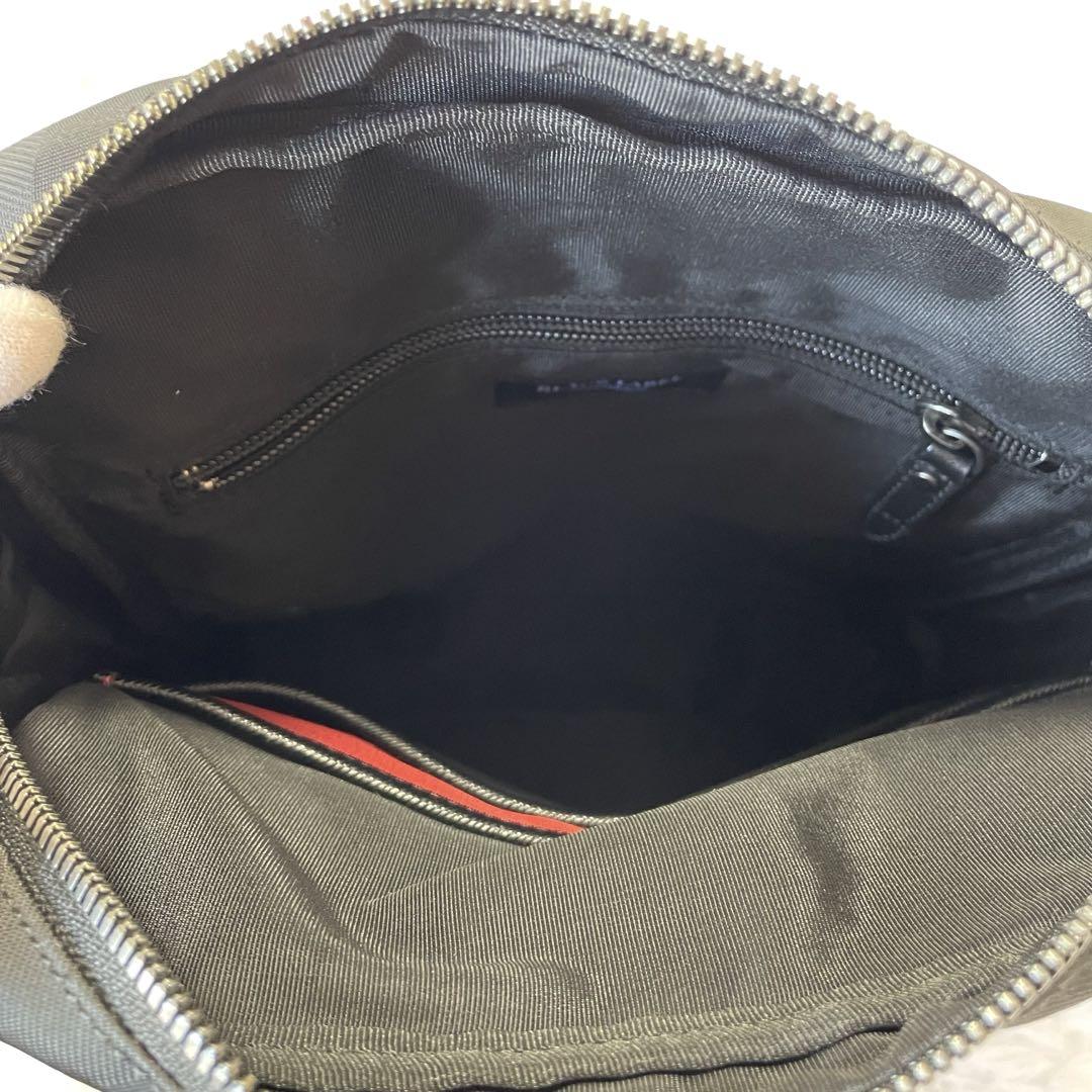 美品✨ブラックレーベルクレストブリッジ シャドーチェック ショルダーバッグ 黒