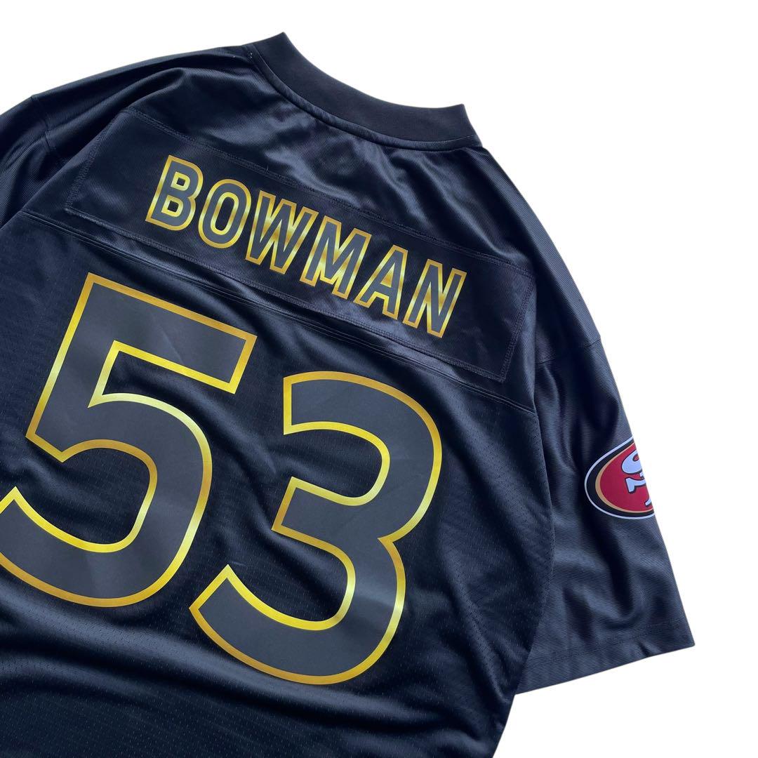 NFLプロライン サンフランシスコ 49ers BOWMAN フットボールシャツ NFLプロライン サンフランシスコ 49ers BOWMAN フットボール