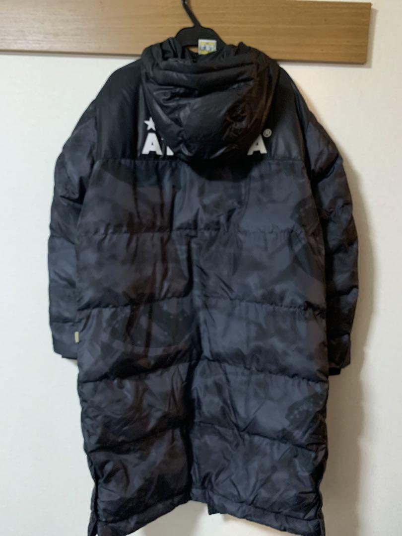 【花・スマイル様】ATHLETA アスレタ/ベンチコート 黒 フード付き160