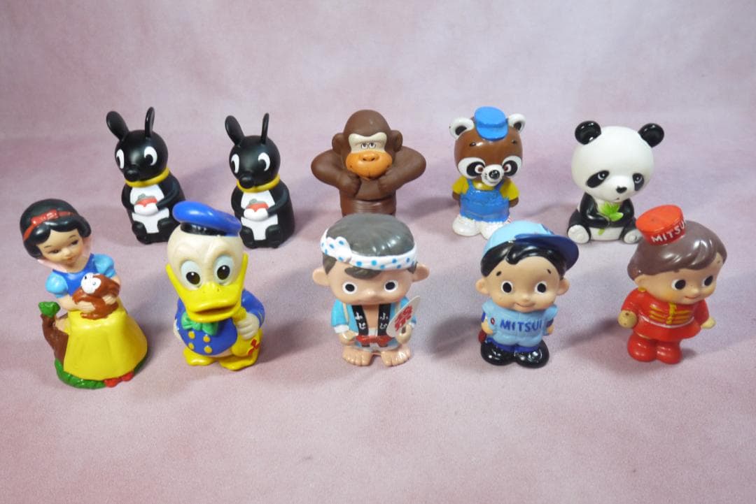 当時もの ソフビ貯金箱 三井 三菱 住友 富士銀行 10個傷や汚れあり