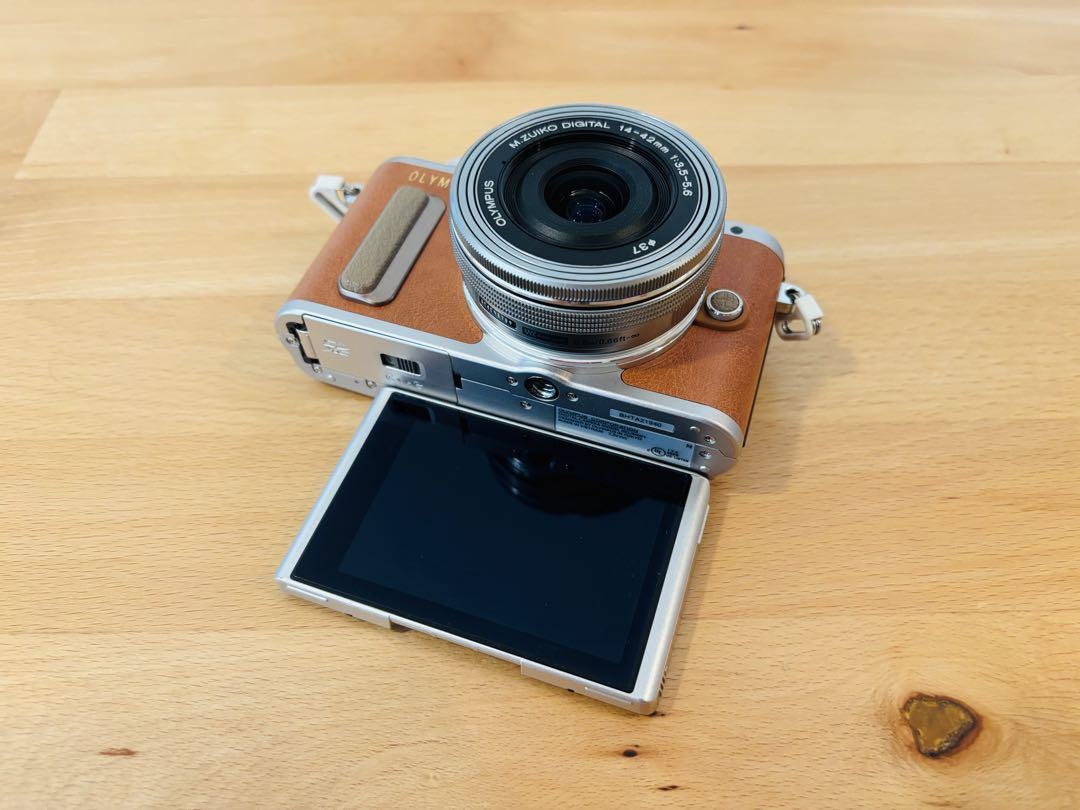 OLYMPUS PEN E-PL8 レンズキット ブラウン 箱・付属品ほぼ完備