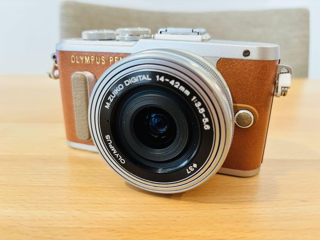 OLYMPUS PEN E-PL8 レンズキット ブラウン 箱・付属品ほぼ完備