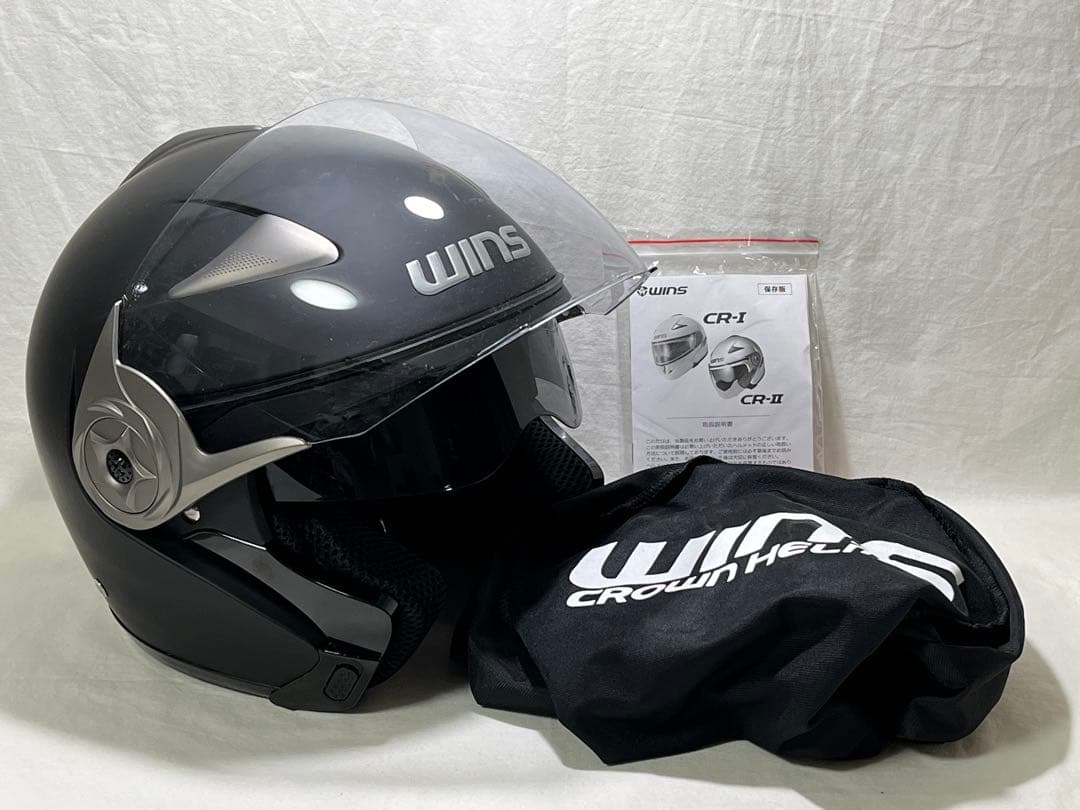 WINS CR-2 ジェットヘルメット マットブラック