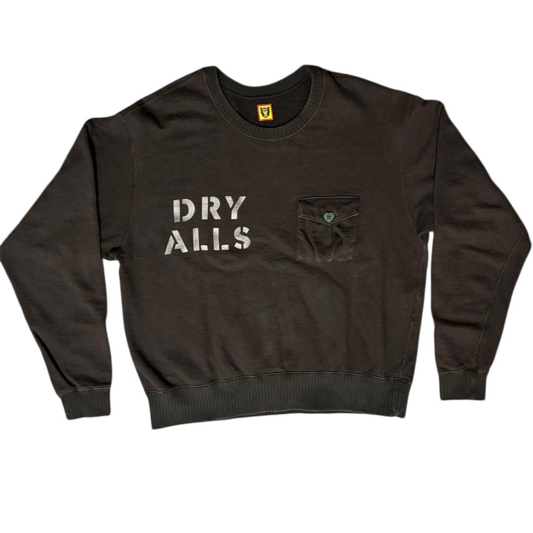 HUMAN MADE CROPPED MILITARY SWEAT スウェットL・HUMAN MADE