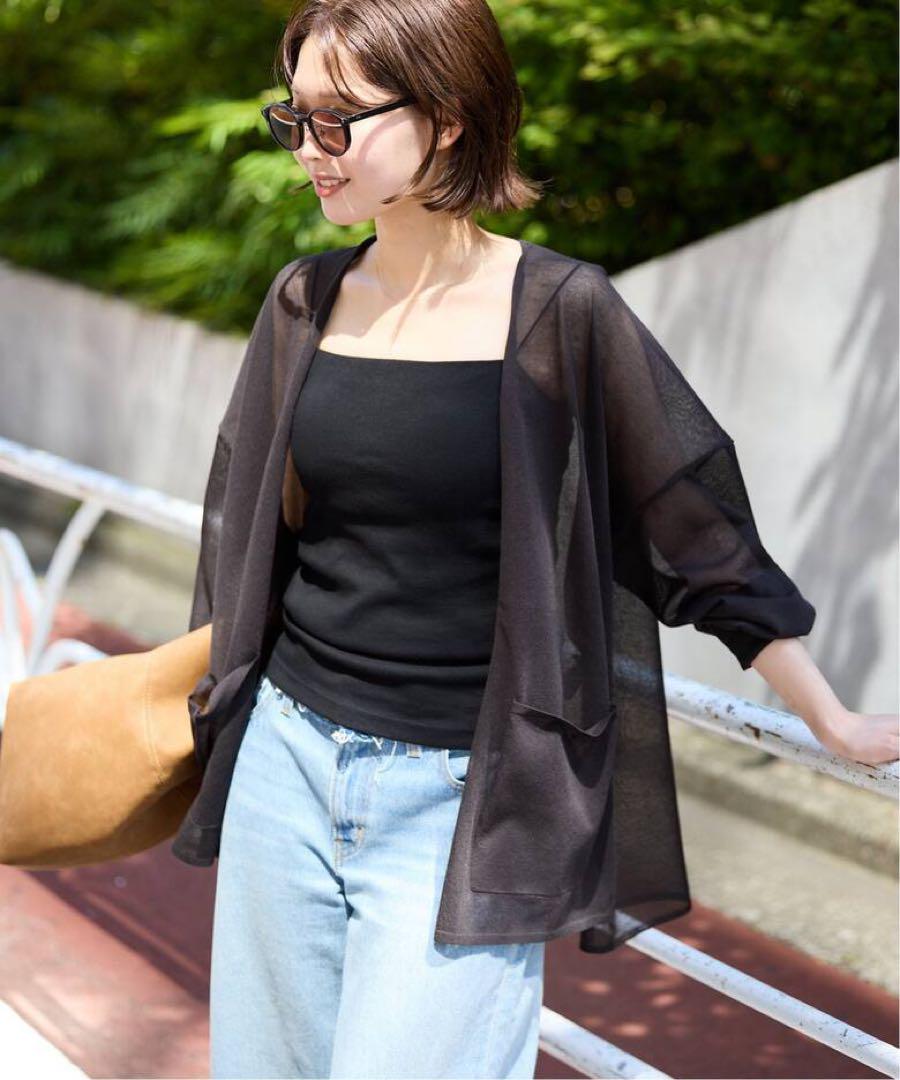 SLOBE IENA シアーカーディガン