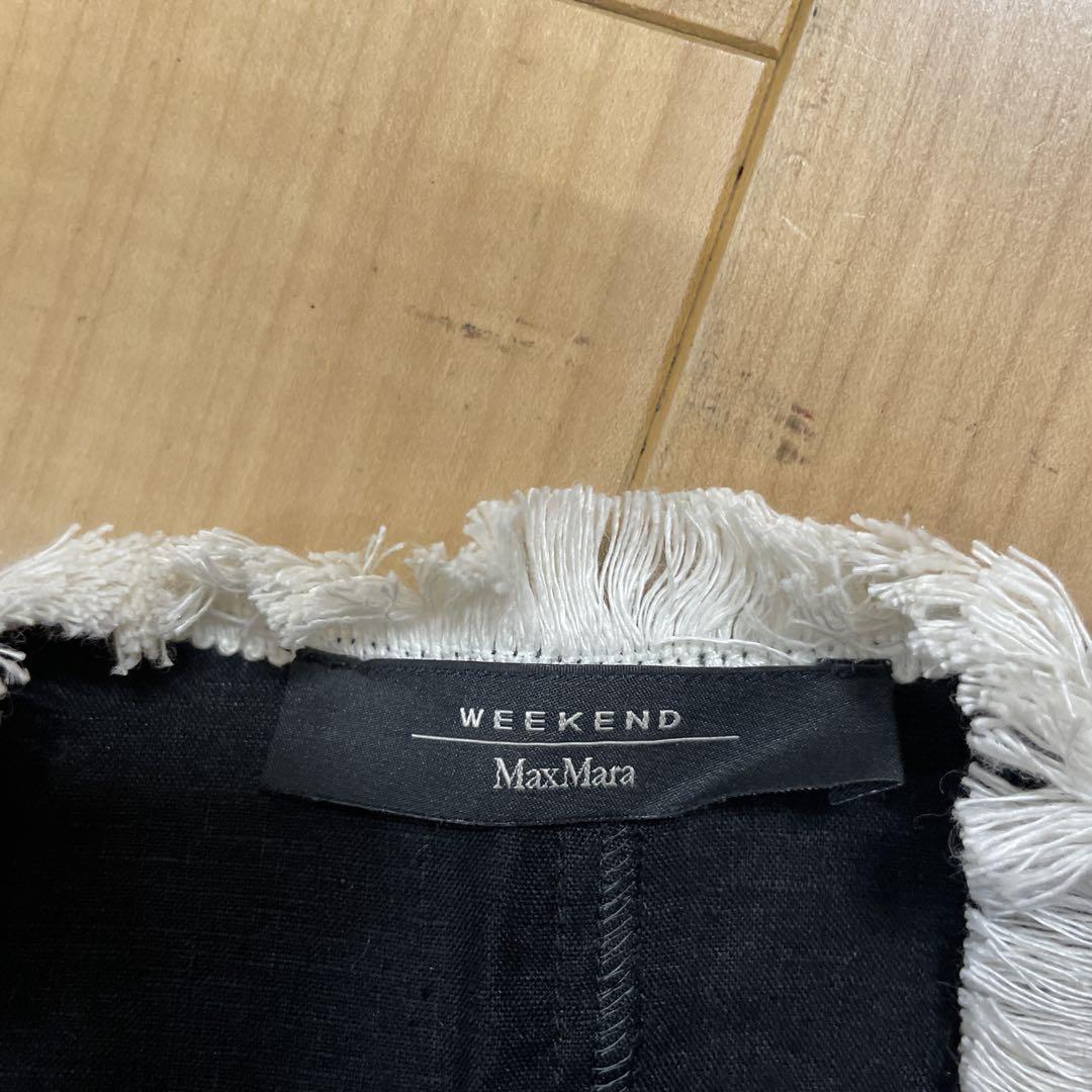 WEEKEND MaxMara ラップスタイルロングドレス 黒
