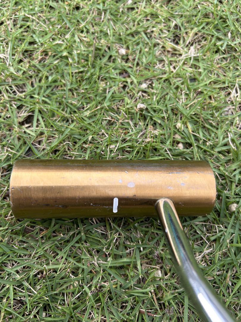 トゥルーロール パター 青色グリップ 金色ヘッド