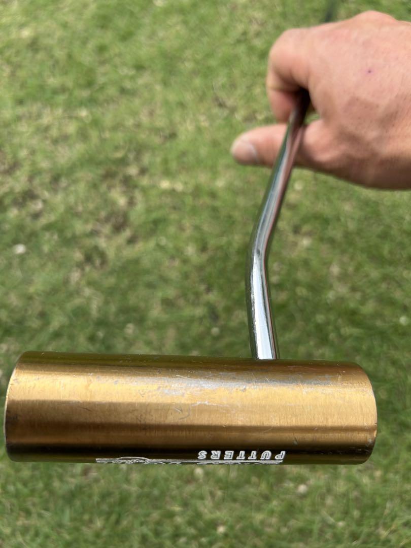 トゥルーロール パター 青色グリップ 金色ヘッド