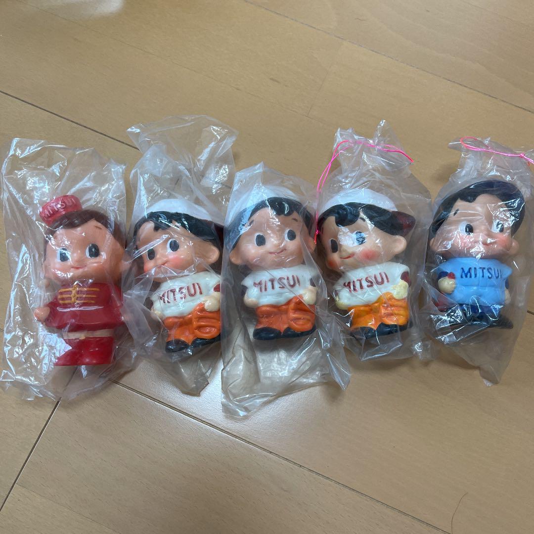 三井銀行　貯金箱　野球4個　チア1個