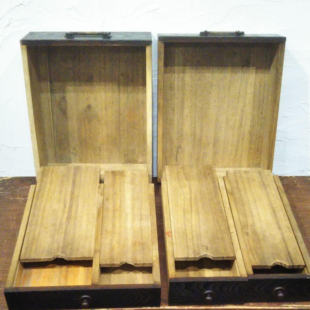 即納新品 蓋付き 渋い5杯の小引き出し 古道具 Y0rvf-m12846508447 2022正規激安