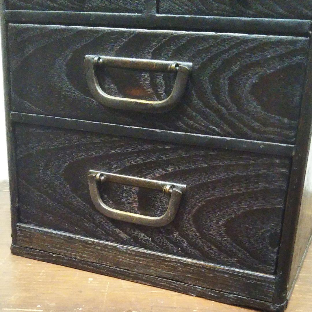 即納新品 蓋付き 渋い5杯の小引き出し 古道具 Y0rvf-m12846508447 2022正規激安