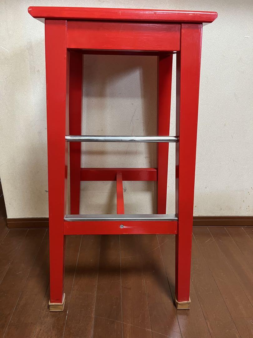 【①アメリカンスタイル】木製ハイチェア　2脚セット