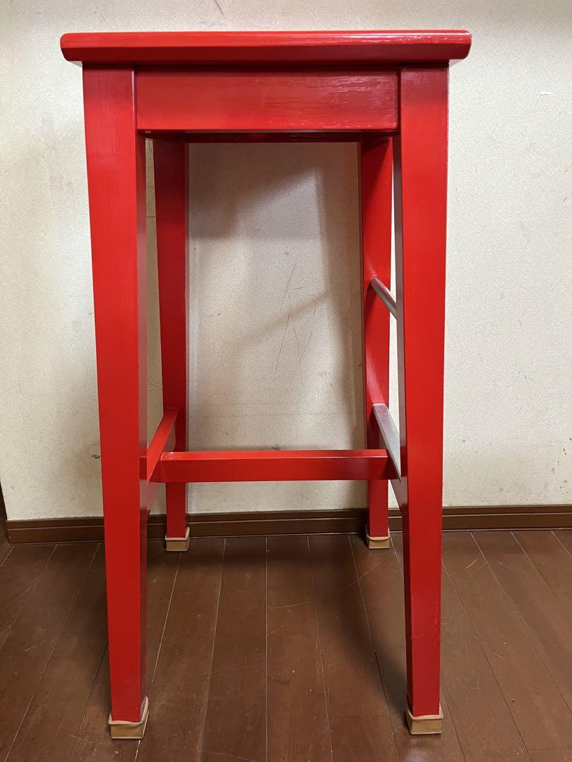 【①アメリカンスタイル】木製ハイチェア　2脚セット
