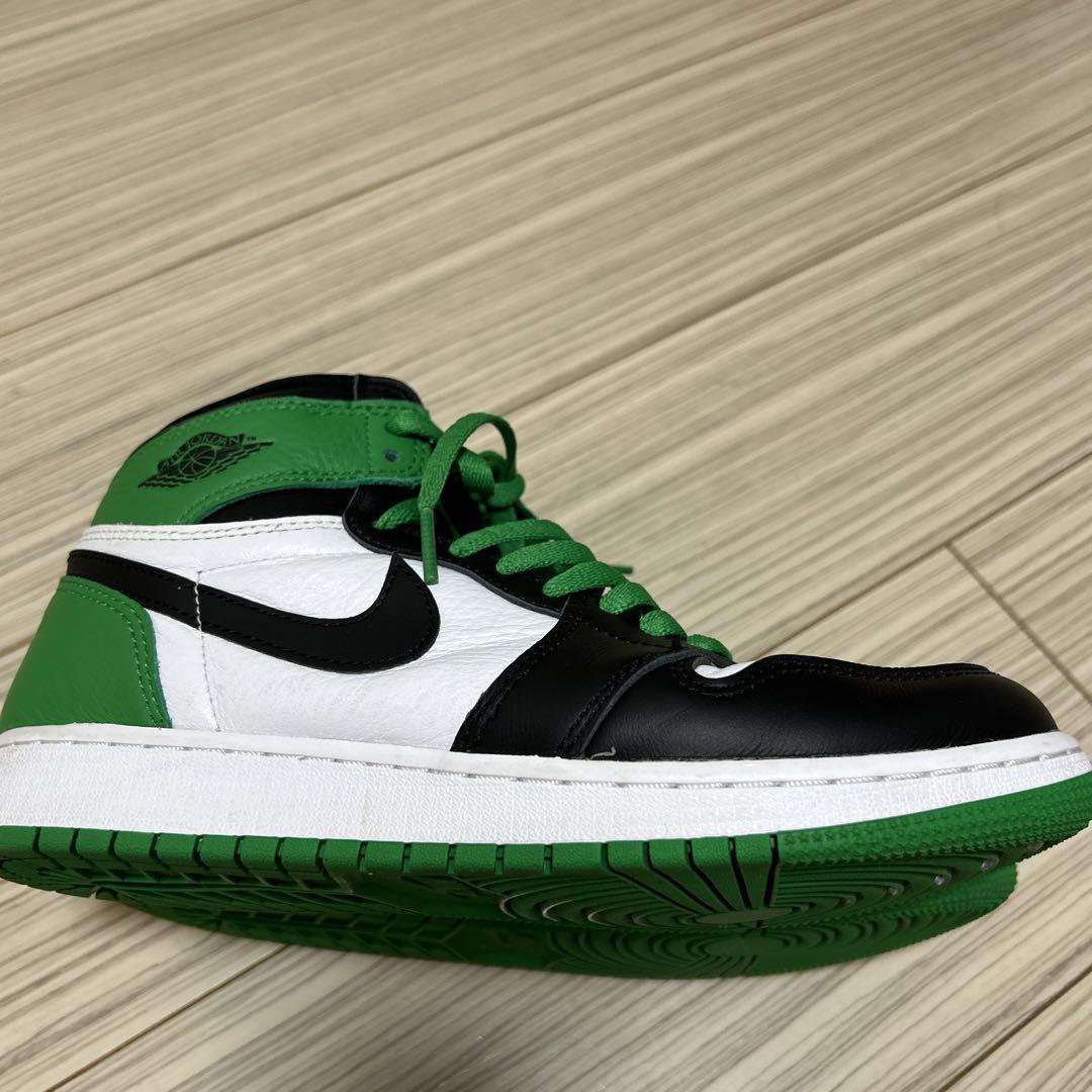 Nike AirJordan HIレトロGS グリーン セルティックス 24.5