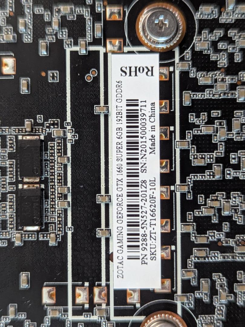 グラフィックボード・グラボ・ビデオカード Zotac GTX1660Super