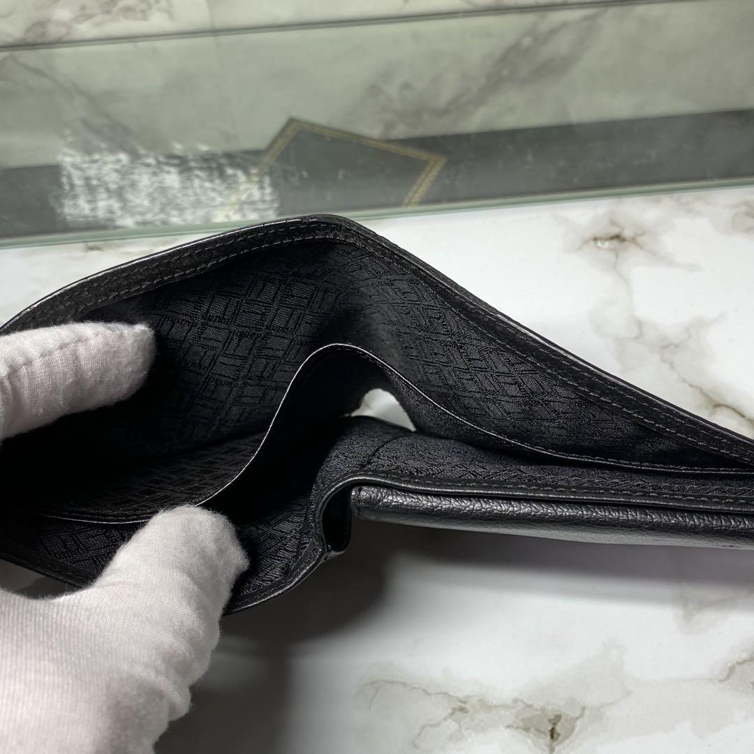 美品 GIVENCHY ジバンシー 長財布 がま口財布 ブラウン 本革 レザー