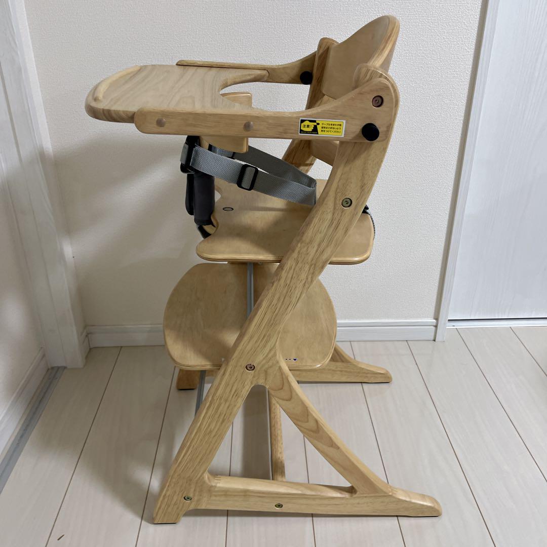 メルカリ出品　大和屋すくすくチェアープラス　木製ベビーチェア 大和屋 すくすくチェア プラス テーブル・ガード付き 座面