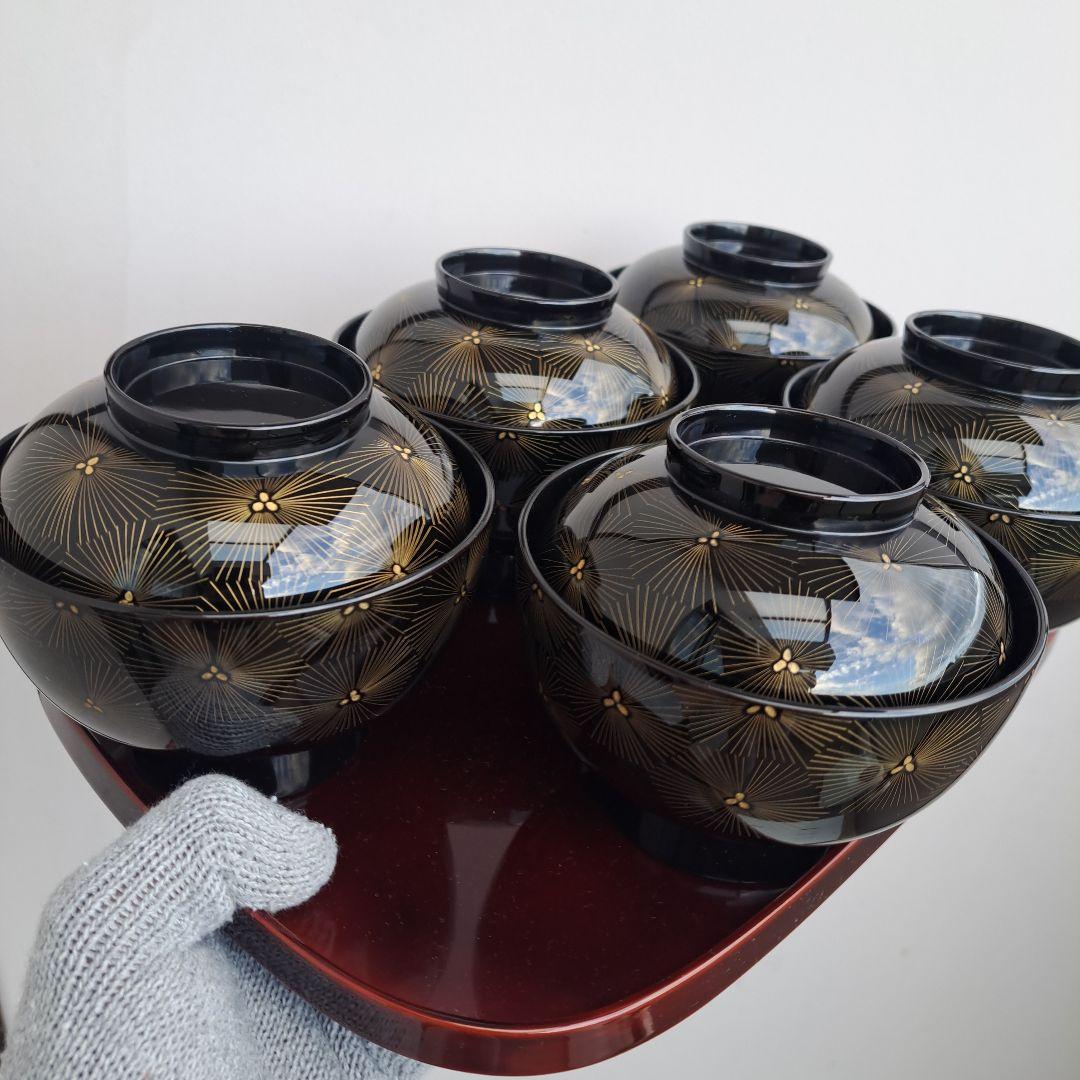 人気 商品 通販キッチン・日用品・その他 - 【輪島塗 煮物椀×5客