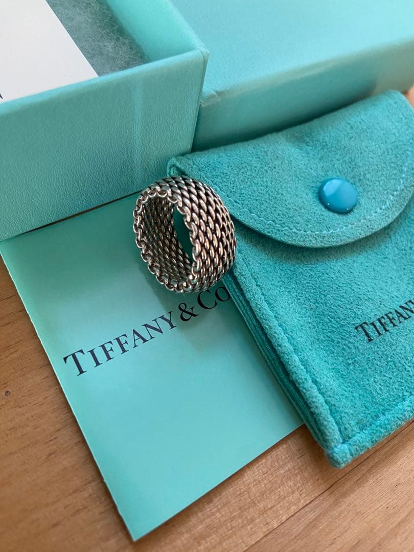 【限定SALE】美品Tiffany & Co. ティファニー メッシュリング9号