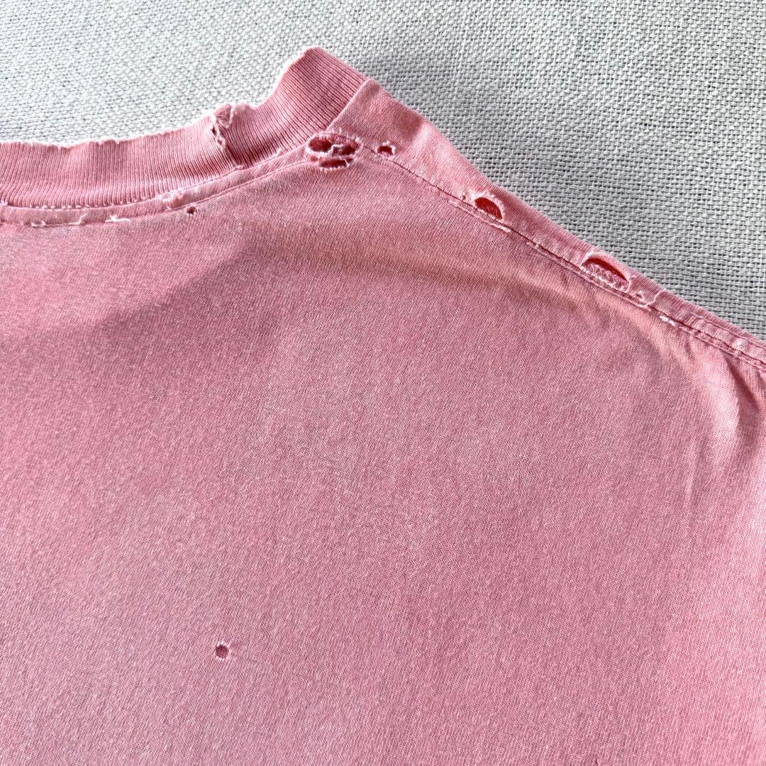 80s-90s s/s damaged print tee 80s-90s s/s damaged print tee