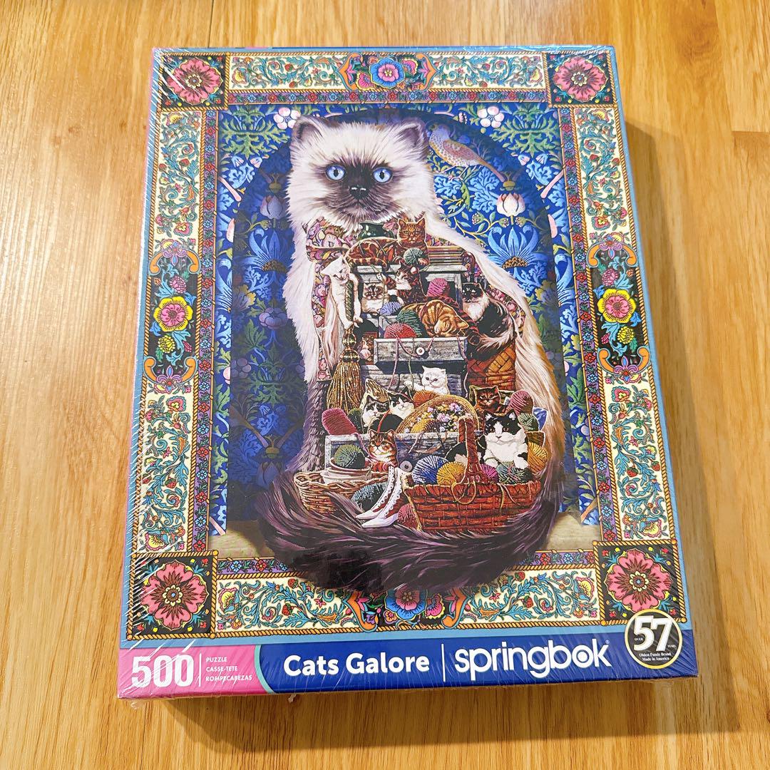 猫のアートジグソーパズル 18x23.5インチ 500ピース