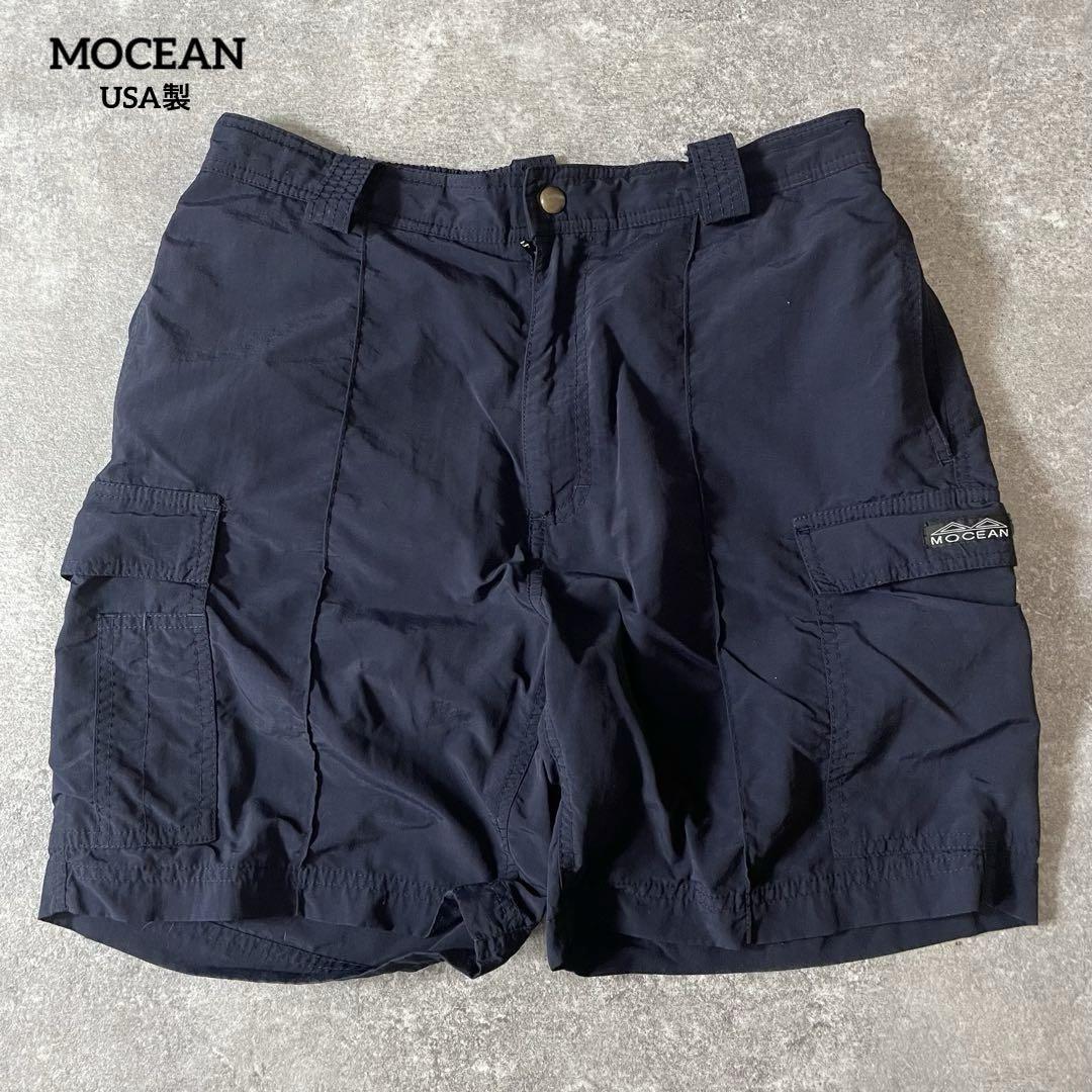 MOCEAN モーシャン M USA製 ナイロン カーゴ ショートパンツ