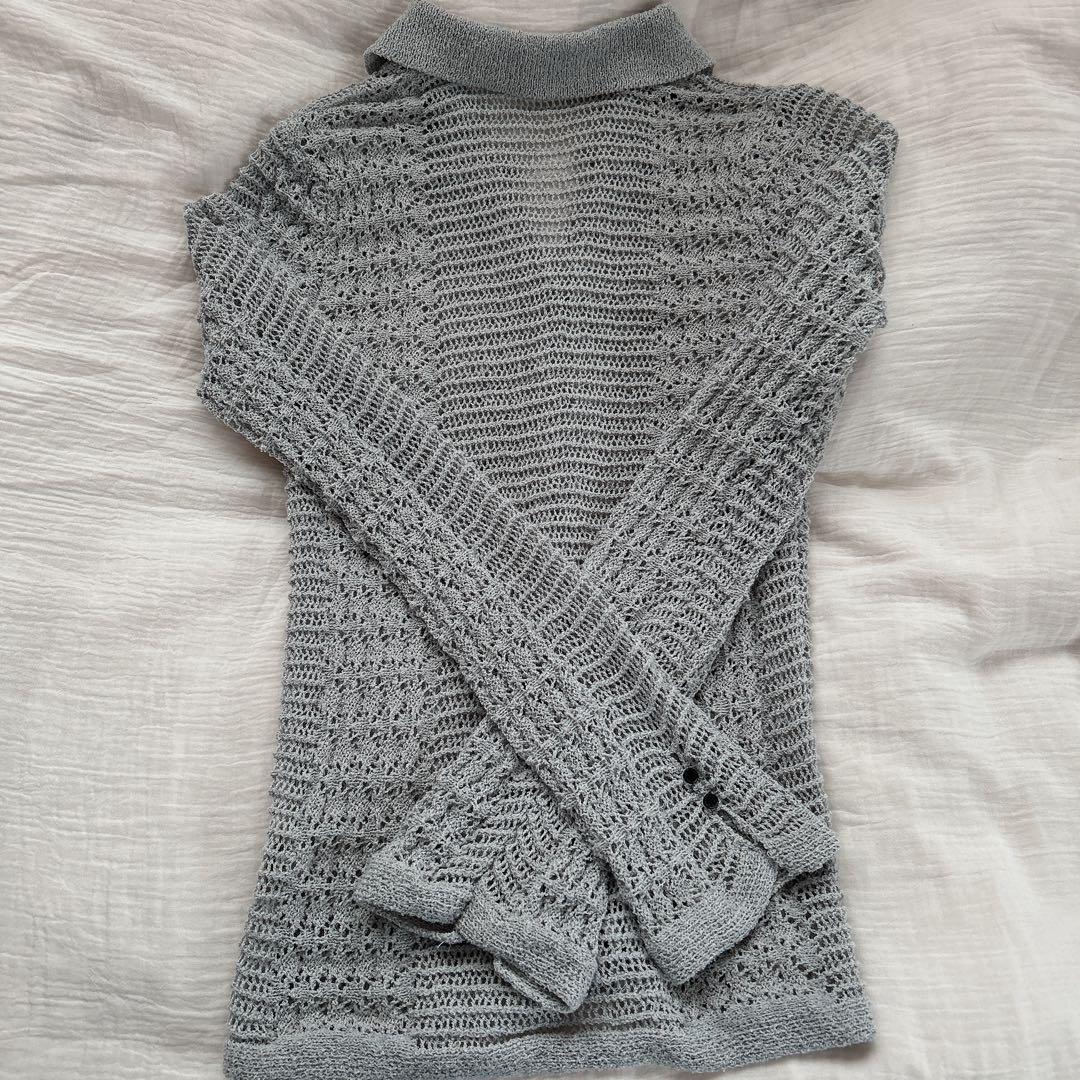 anuke mix knit ブルー