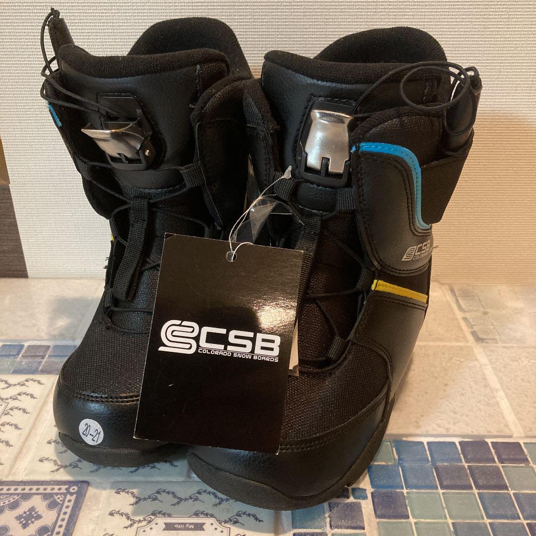 新品未使用CSBスノーボード ブーツキッズ男の子インソール付き20〜21㎝
