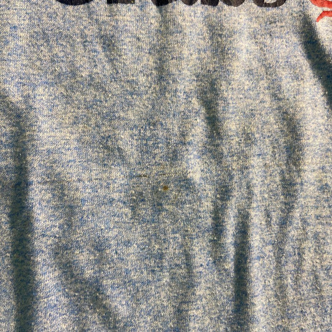 【ヴィンテージ】80’s リンガーTシャツ　カニプリント　古着usedTSM8